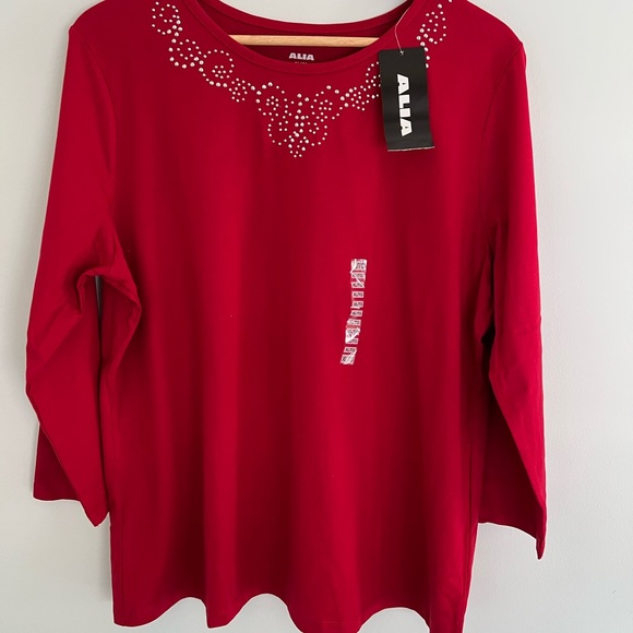 ALIA RED TSHIRT SIZE XL NEW WITH TAG - Picture 10 of 13